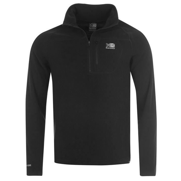 

Кофта флисовая Karrimor KS200 Micro fleece Mens, Черный