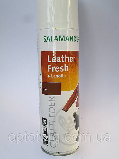 

Аэрозольная краска скотч "Leather Fresh" Salamander для гладкой кожи