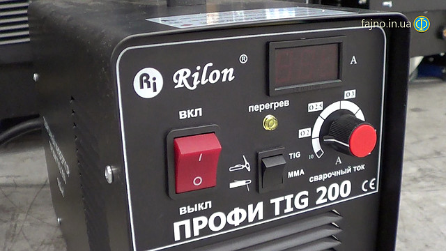 Інверторний зварювальний апарат для аргоннодуговой зварювання Rilon TIG 200 Профі