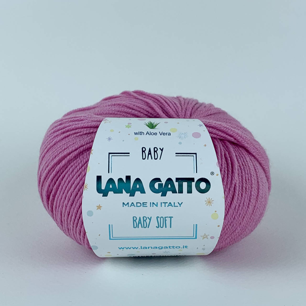 

Lana Gatto Baby Soft (Лана Гатто Беби Софт) № 9409 роза (Пряжа меринос, нитки для вязания), Розовый