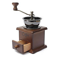 Дизайнерская ручная деревянная домашняя кофемолка, фото 1