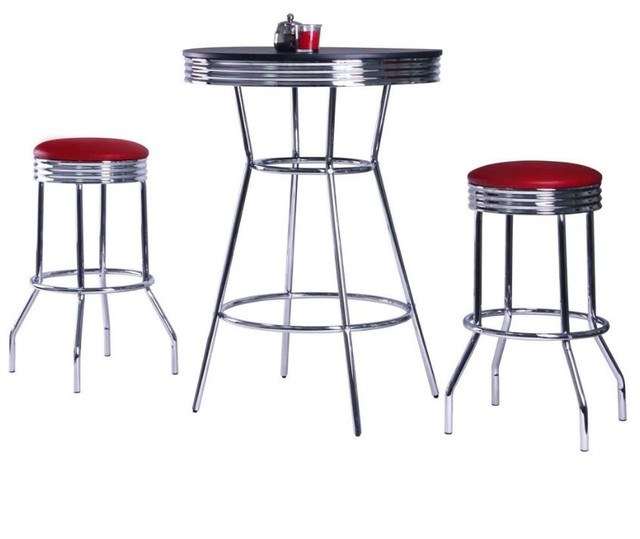 Комплект Roxy красный стол барный и 2 стула