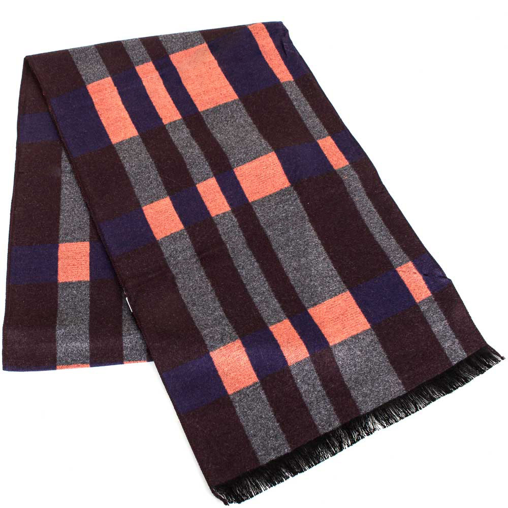 

Теплый мужской шерстяной двухсторонний шарф 176 на 30 см ETERNO (ЭТЕРНО) ES2107-9 разноцветный, Разные цвета