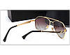 Сонцезахисні окуляри в стилі Armani (10009) brown lens, фото 3