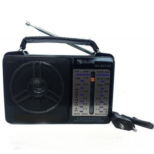 Радіоприймач всехвильовий Golon RX607AC колонка з аналоговим тюнером