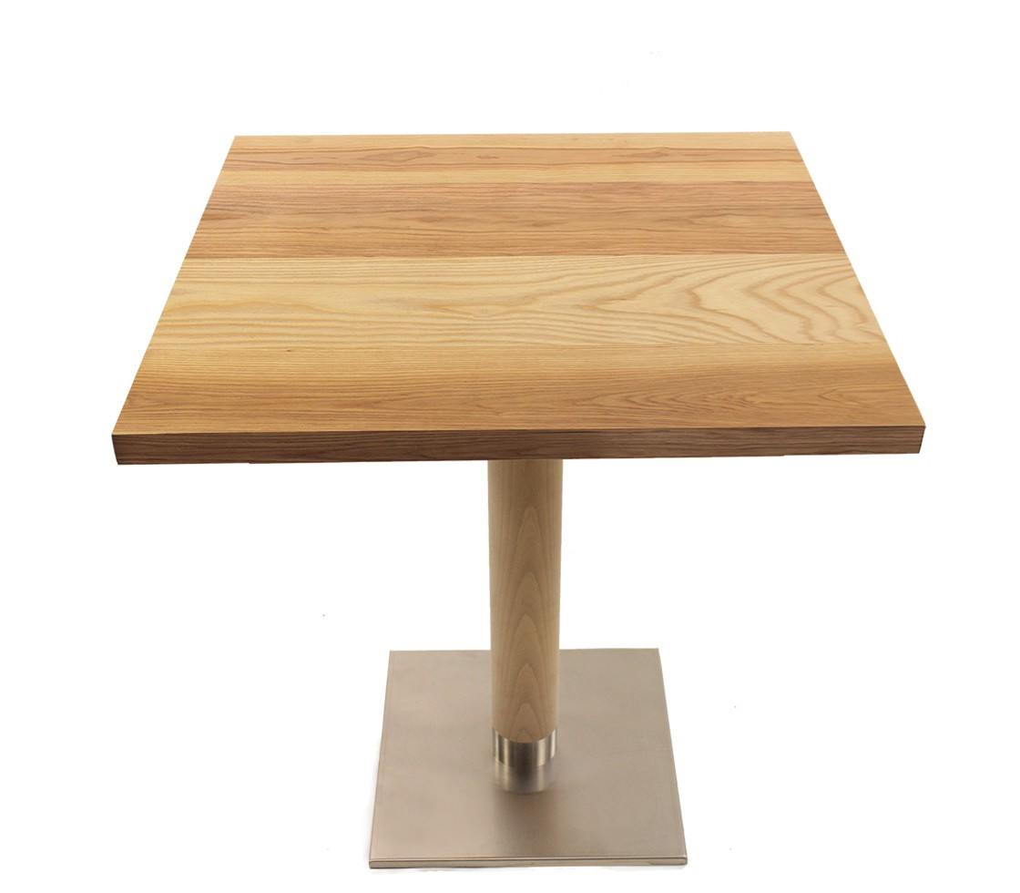 столик из дерева на одной ножке