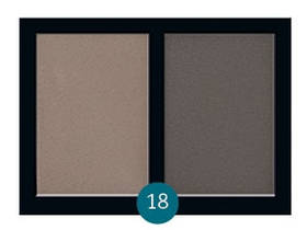 Бархатные двухцветные тени для бровей Eva cosmetics "Satin Touch" №18