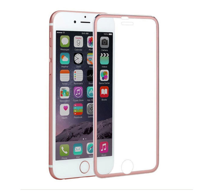 3D Metall защитное стекло для iPhone 6 / 6S - Rose GoldНет в наличии