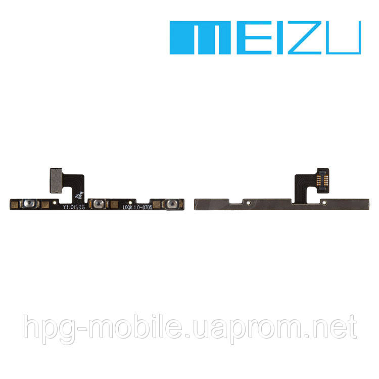 

Шлейф для Meizu Pro 5, кнопки включения, с компонентами, оригинал