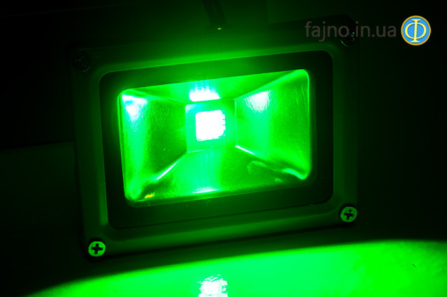 Светодиодный прожектор 50 Вт, 515-530 нм, зеленый