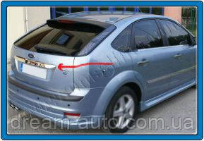 

FORD FOCUS II FACELIFT HB 5D/3D (2008-2011) Накладка над номером на багажник (нерж.) Omsa