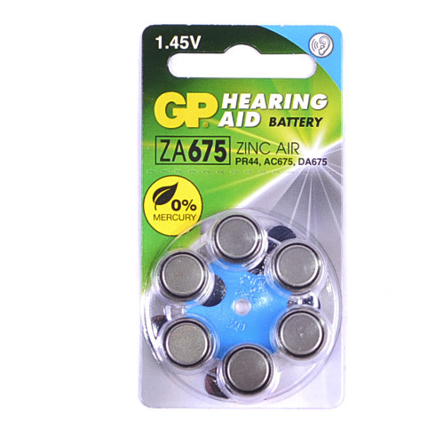 Батарейки для слуховых аппаратов  GP ZA675 (G13)Нет в наличии