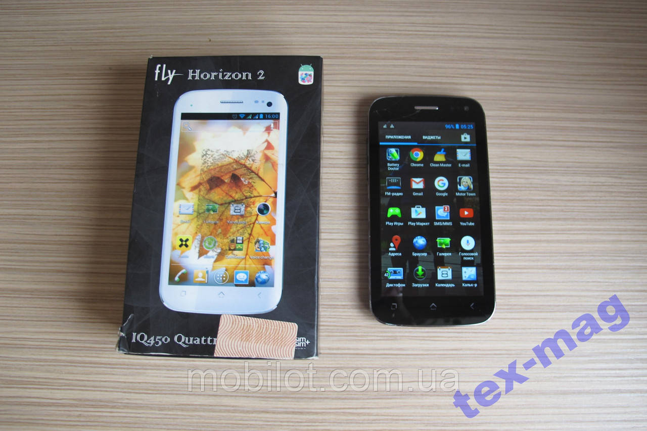 Мобильный телефон Fly IQ450 Quattro Horizon 2 Black (TZ-1060) На запча