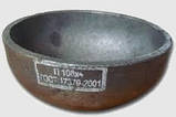 Заглушка стальная эллиптическая оцинкованная  ДУ 25, фото 4