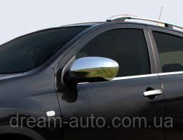 

NISSAN QASHQAI FACELIFT SUV (2010-2014) Накладки на зеркала (Abs-хром.) 2 шт. Omsa