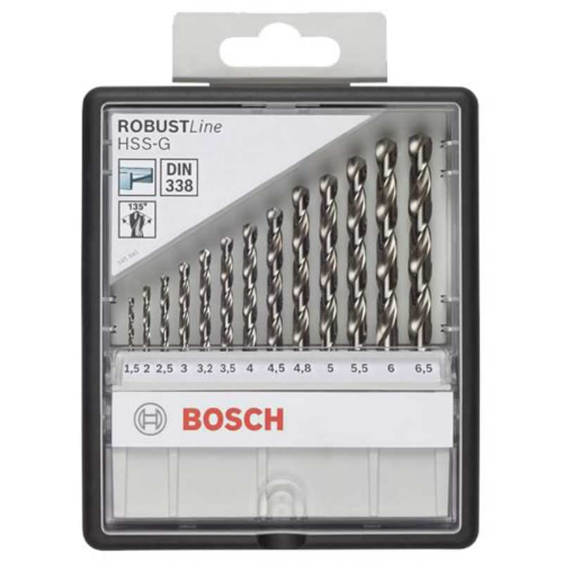 

Набор сверл Bosch HSS-G 13 шт, ROBUST LINE, 2607010538