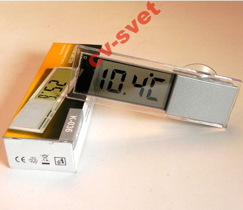 Цифровой термометр градусник на присоске для автоНет в наличии