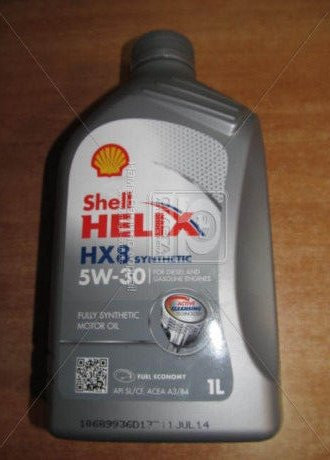 

Масло моторное SHELL Helix HX8 SAE 5W-30 SN/CF (Канистра 1л)