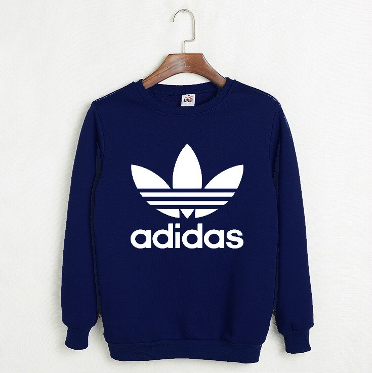 

Мужской Свитшот "Adidas Originals" черный (белый принт), Синий