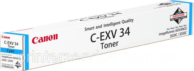 Тонер Canon C-EXV34 Cyan (3783B002) для iRC2020 / 2030 / 2220l / 2220i / 2225 / 2225i