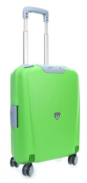 

Яркий практичный пластиковый чемодан 30 л. Roncato Light 500714/57 салатовый