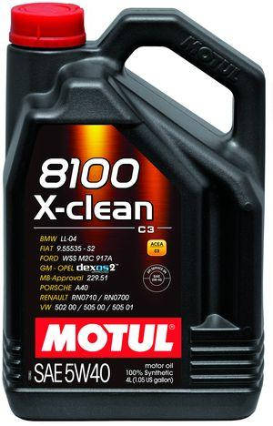 

Моторное масло MOTUL 8100 X-CLEAN SAE 5W40 (4L)