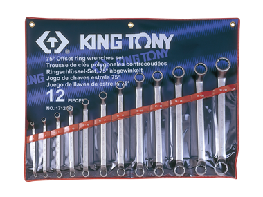 Набор ключей накидных 12 ед. (6-32мм) (в составе ключ 24х27мм) KINGTONY