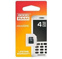 Карта памяти GoodRam microSD 4GB class 4 с SD