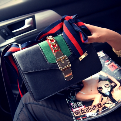 Женская сумка в стиле Gucci | Черная