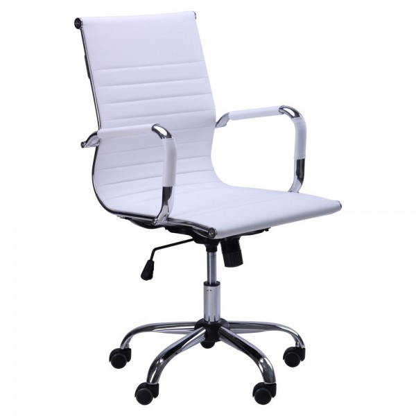 Кресло офисное Slim LB, низкая спинка, TM AMF Кресло Slim LB (XH-632B) белый, фото 1