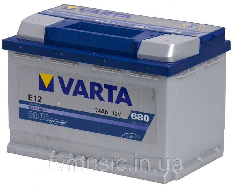 Аккумулятор Varta Blue Dynamic E12 74Ah 12V (574 013 068), цена 3969 грн -  Prom.ua (ID#409306338)