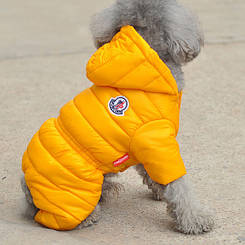 Комбінезон зимовий для собаки жовтий