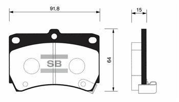 

Колодки тормозные SANGSIN SP1067