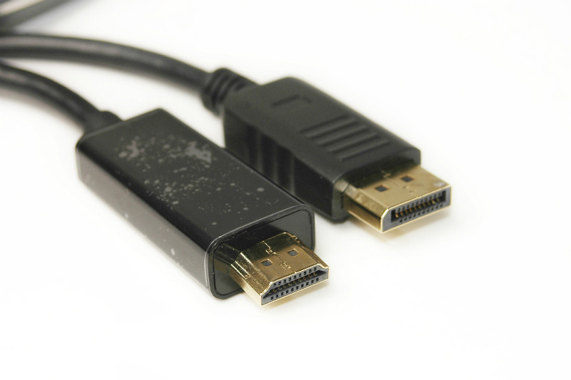 Видео кабель PowerPlant DisplayPort (M) - HDMI (M), 1.4V, 30AWG, 4Kx2K