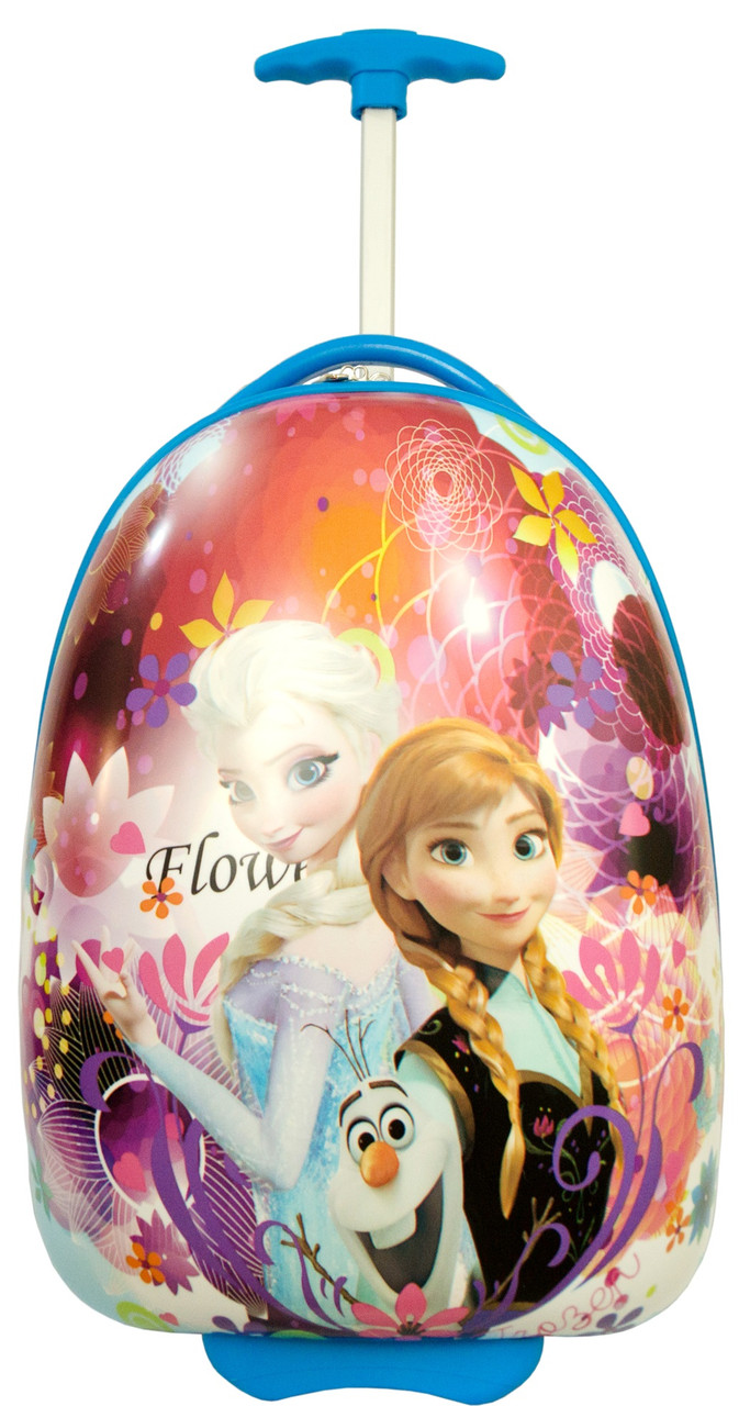 

Двухколесный детский чемодан для девочки Suitcase Frozen 1, Синий