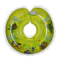 Дитячий круг на шию для купання Delfin EuroStandard зелений
