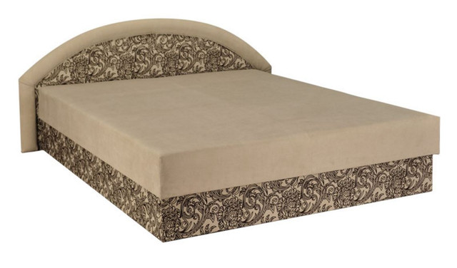 Кровать полуторная Ривьера 140х200 с матрасом (мебельная ткань) ткань Астра
