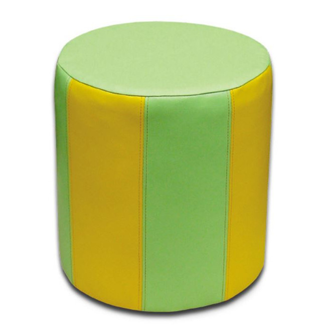 Пуфик мебельный Зебра (зеленый, желтый)