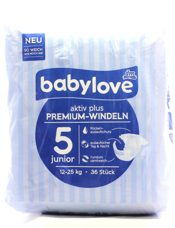 Подгузники Babylove 5 Junior (12-25 кг) 36шт (Германия), цена 225 грн.,  купить в Киеве — Prom.ua (ID#365158681)