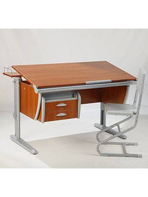 Растущая эргономическая парта 120 см письмен. стол для школьника с наклонной столешницей ТМ Дэми СУТ.15 яблоня - фото 9