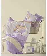 Комплект постельного белья для новорожденных Karaca Home Mini фиолетовый