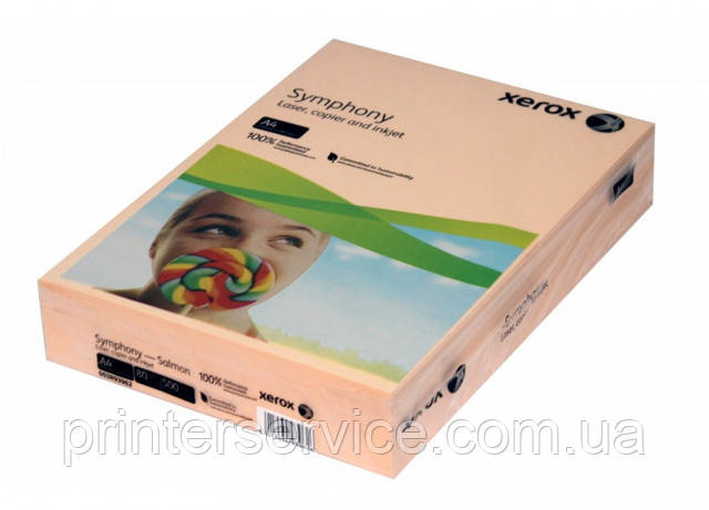 Кольоровий папір Xerox SYMPHONY Pastel Salmon, (160) A4 250л. (003R93230) 