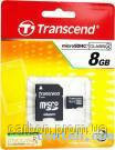 Карта памяти Transcend 8 GB micro SDHC class 4 SD Adapter TS8GUSDHC4