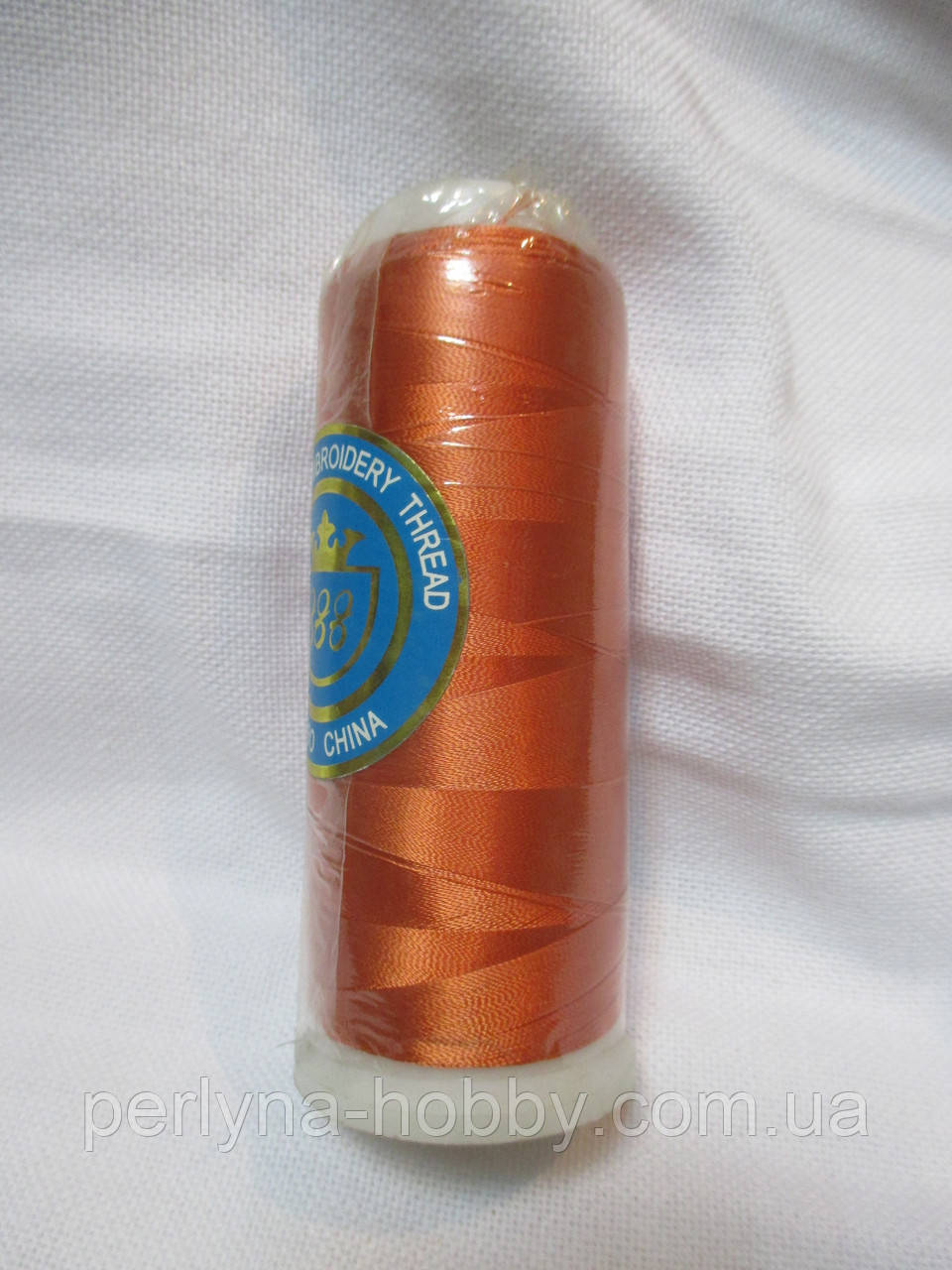 Нитки для машинной вышивки 100% вискоза (100% rayon) 3000 ярдів, №114, оранжевий