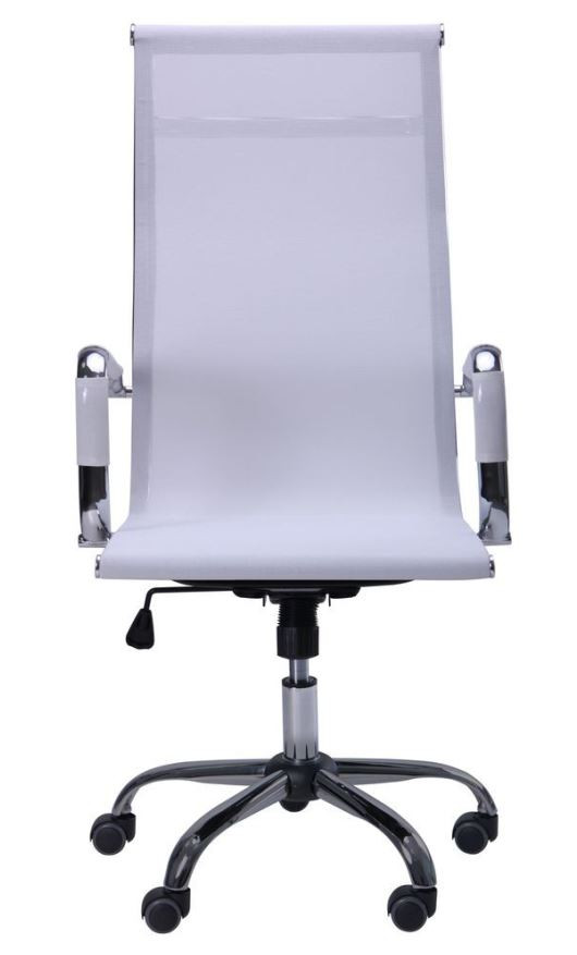 Кресло Slim Net HB (XH-633) белый (Вид спереди)