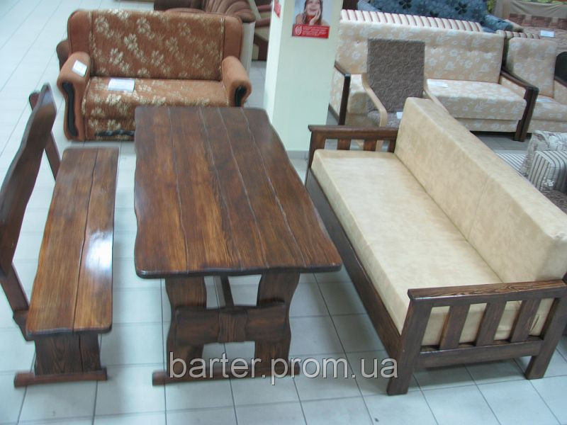 Производство мебели из дерева для ресторана, бара, комплект 1800*800
