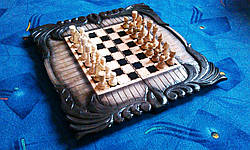 Шахматы в резьбе на подарок, фото 2