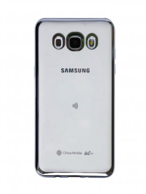 

Прозрачный силиконовый чехол для Samsung J510F Galaxy J5 (2016) с глянцевой окантовкой, Серый