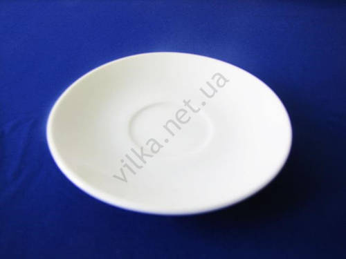 Блюдце керамическое белое для чашки d 12,2 cm. (12 штук в упаковке)