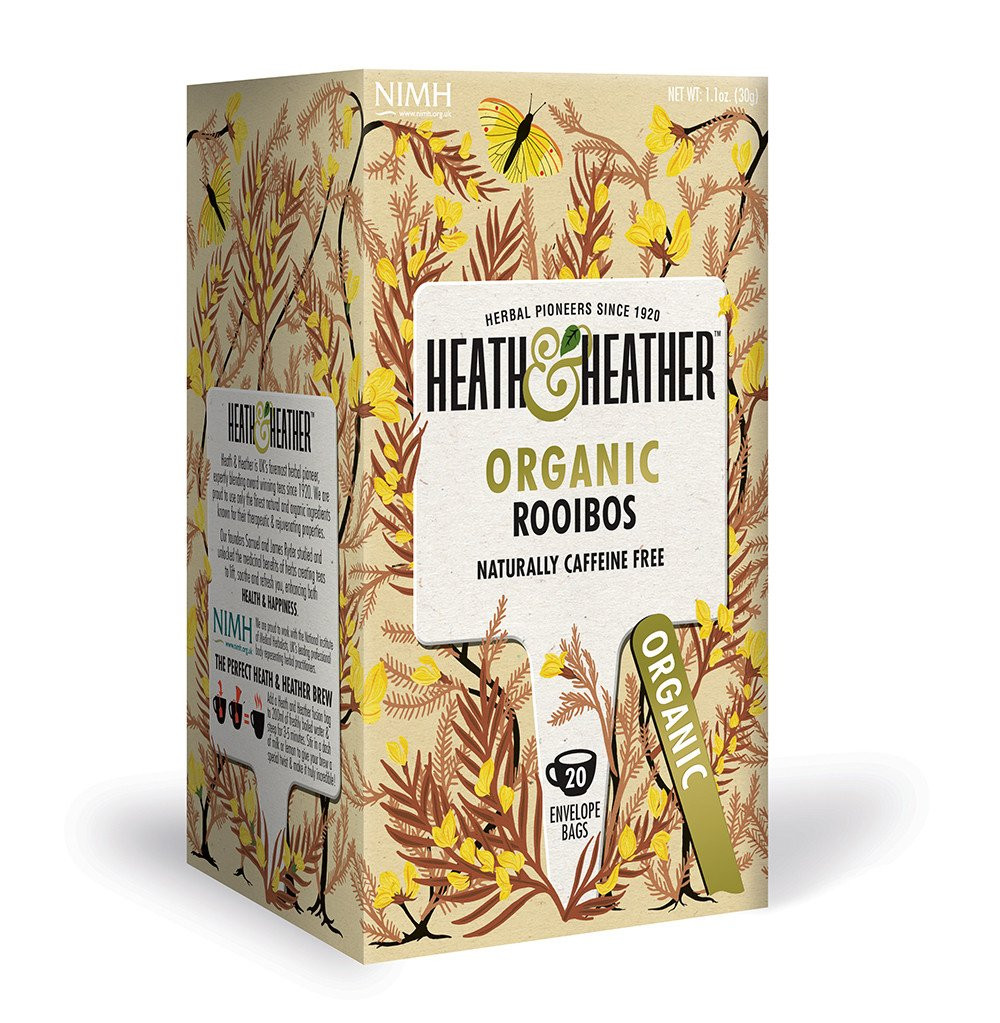 Чай органический ройбуш Health&Heather, 20п.х2г